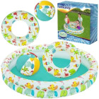 bestway 51124 piepūšamais bērnu baseins 3 vienā