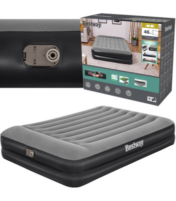 Piepūšamais divvietīgais matracis ar iebūvētu sūkni BESTWAY 67403 203x152x46cm