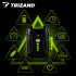 Trizand akumulatora elektriskais sūknis sup dēļiem 20 psi lcd 4000 mah usb-c