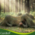 Maskējošais tīkls GARDLOV Woodland ar 100 savilcējiem 2 x 3 m
