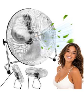 Grīdas ventilators Ruhhy 130 W, metāla, ar 3 ātrumiem, 50 cm