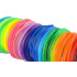 PLA 3D filamenti, komplekts, 30 gab. x 5 m