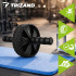 Vēdera preses trenažieris TRIZAND ABS Roller Wheel ar EVA ceļgalu paklājiņu, melns, 28 cm
