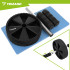 Vēdera preses trenažieris TRIZAND ABS Roller Wheel ar EVA ceļgalu paklājiņu, melns, 28 cm