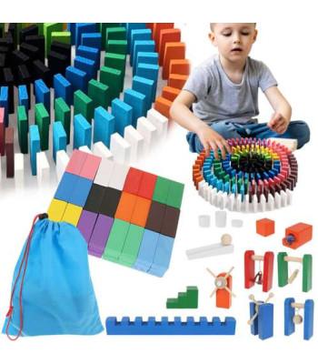 Koka domino trase, 407 elementi, Kruzzel 22914