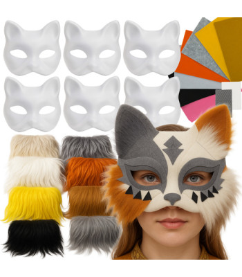 Kaķa maskas DIY komplekts + aksesuāri MAALEO 26570, 6 gab.