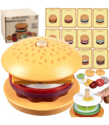 Koka burgera šķirotājs ar pasūtījumu kartītēm Kruzzel 22673