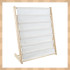 Bērnu grāmatu plaukts Kruzzel – 6 auduma plaukti, koks + audums 25809, 79 x 62,5 x 30 cm