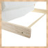 Bērnu grāmatu plaukts Kruzzel – 6 auduma plaukti, koks + audums 25809, 79 x 62,5 x 30 cm