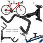 Sienas velosipēda turētājs ar āķi, regulējams, salokāms, 30 kg, 24–29", Trizand 28061