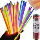Fluorescējošas aproces un kociņi ar savienotājiem, 100 gab., 22889