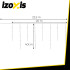 Āra LED lampiņu virtene, 500 LED, auksti balta gaisma, IZOXIS 26705, 22,5 m