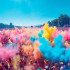 Krāsains Holi pulveris – komplekts, 6x100g