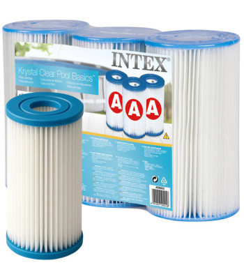 Baseina sūkņa filtrs, tips A, filtrējošs baseina ieliktnis, komplekts 3 gab., INTEX 29003