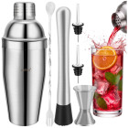 Bāra komplekts dzērieniem Zortiva 6 vienā ar šeikeri, 700 ml, 24 x 8,5 cm