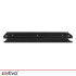 Melns vannas istabas plaukts Zortiva 50 x 6 x 10,5 cm