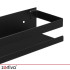 Melns vannas istabas plaukts Zortiva 50 x 6 x 10,5 cm