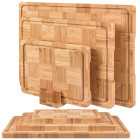 Bambusa griešanas dēļu komplekts Ruhhy, 3 gab., 43 x 30 x 1,75 cm, 35 x 25 x 1,75 cm, 25 x 18 x 1,75 cm