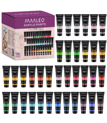 Akrila krāsu komplekts Maaleo, 36 x 20 ml