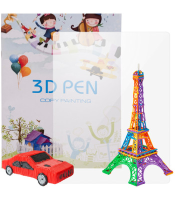 3D pildspalvas trafaretu grāmata Maaleo 22734, 40 raksti