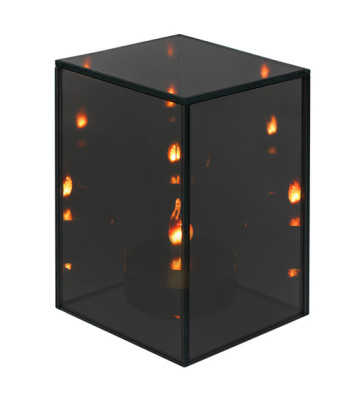 Spoguļlukturis LED 3D, dekoratīva laterna ar baterijām Zortiva 10 x 10 x 15 cm