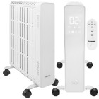 Elektriskais eļļas radiators, balts KAMINER Arvell 2500W, 11 ribas