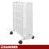 Elektriskais eļļas radiators, balts KAMINER Arvell 2500W, 11 ribas