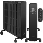 Elektriskais eļļas radiators ar termostatu, melns KAMINER Arvell 2500W, 11 sekcijas