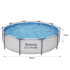 Karkasa baseins Bestway 56406 305x76cm