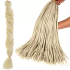 Sintētisko matu bize Soulima, gaiši blondā krāsā, 60 cm, 23556