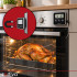 Zortiva virtuves termometrs ar zondi, LCD displeju, taimeri un trauksmi, -20 līdz 250 °C, 8 x 8 x 1,5 cm