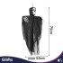 Piekaramais skelets Glimz, melns, 75 x 55 cm