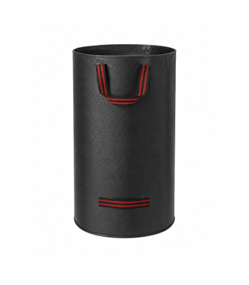Saliekams maiss depozīta pudelēm Zortiva ar rokturiem, melns, 120 L, 45 × 76 cm