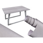 FOLIJA ROLL METALLISKA MATĒTA PELĒKA 1,52X30M