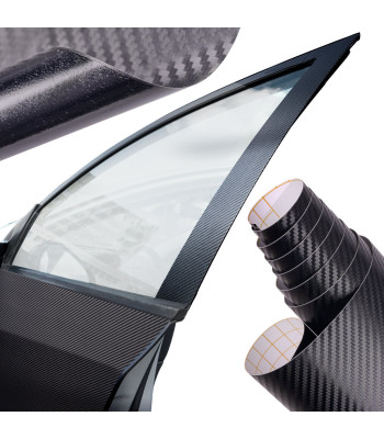 FOLIA ROLKA CARBON 3D MELNA 1,52X30M
