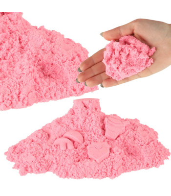 Kinetiskais Smilšu Svars 1kg Rozā Maisiņā