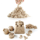 Kinetiskās smiltis 1 kg maisiņā, dabīgi bēšā krāsā