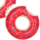 Bērnu piepūšamais Donut ritenis 50 cm rozā krāsā