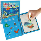 Ūdens grāmata ar jūras dzīvnieku marķieri zilā krāsā