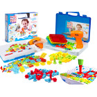 PUZZLE KLOKI ČEMODĀNĀ + SKRŪVGRIEZIS 151 GAB.