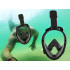 Snorkelēšanas pilnā maska L/XL melna