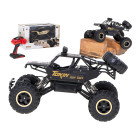 RC auto Rock Crawler 1:12 4WD METAL melns