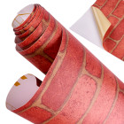 Pašlīmējoša Tapetes Ruļļa Plēve Ķieģeļu Raksts 1,22X50M