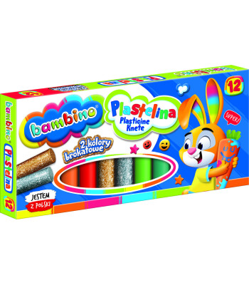 Plastilīna BAMBINO, 12 krāsas