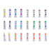 Mākslinieciskās akrila krāsas daudzkrāsainas 24 tūbiņas