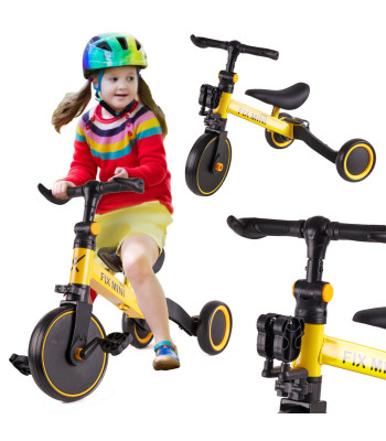 3in1 bērnu trīsritenis, Trike Fix Mini, Dzeltens