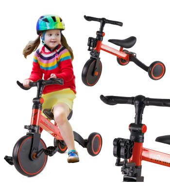 3in1 bērnu trīsritenis, Trike Fix Mini, Sarkans
