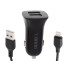 L - BRNO automašīnas lādētājs ar diviem USB un Lightning