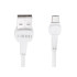 L – BRNO Ātra uzlādes Micro USB kabelis, balts