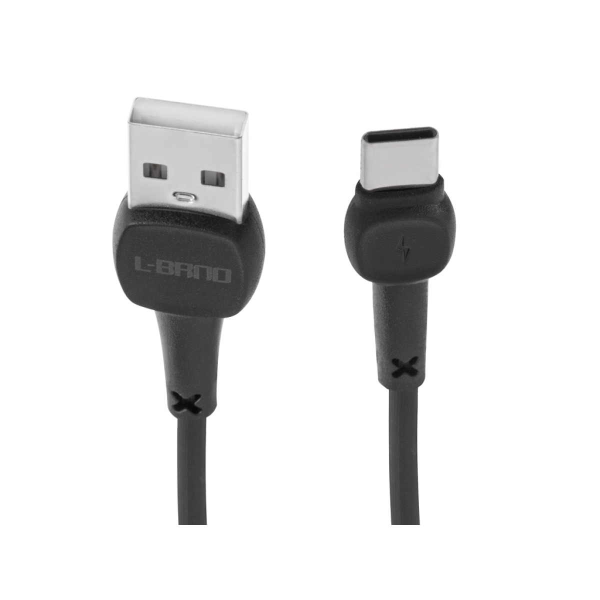 L – BRNO ātrais Type-C USB kabelis melns